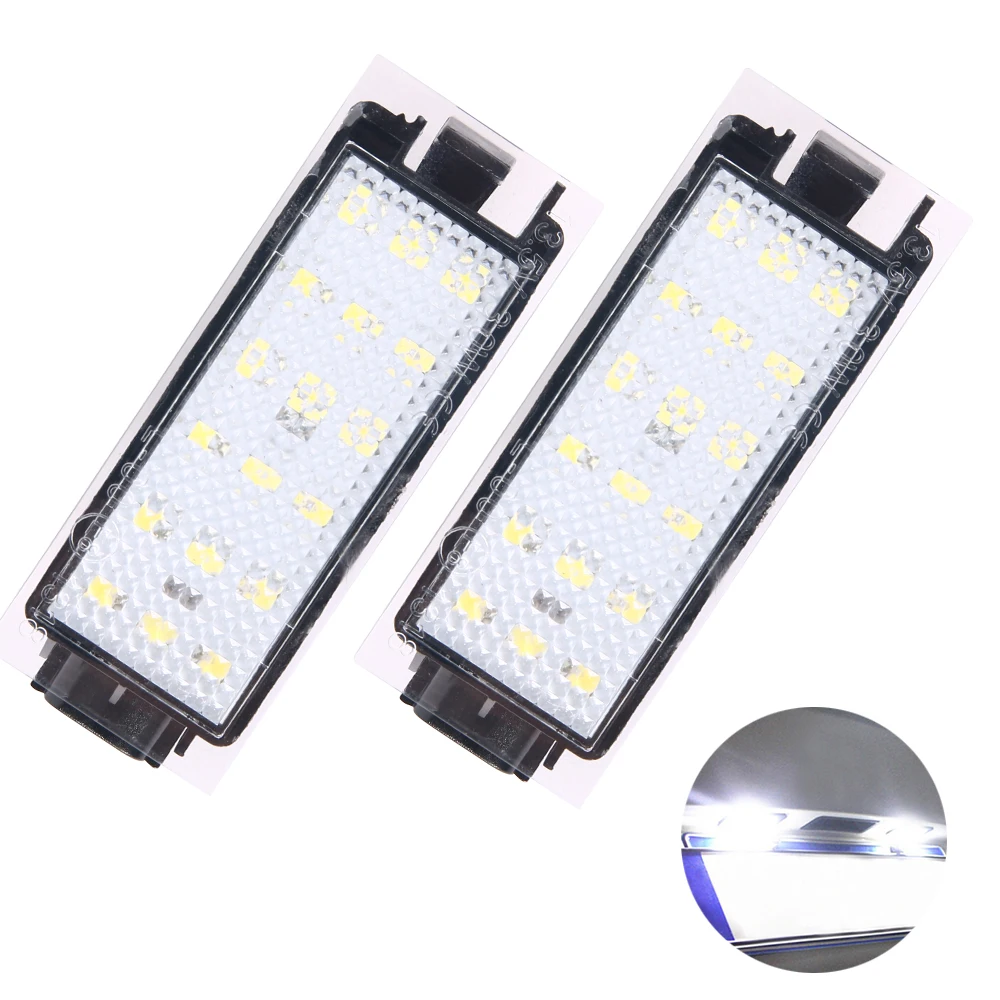 2 шт. Автомобильный светодиодный номерной знак SMD 3528 для Renault Megane 2 Clio Laguna 2 Megane 3 Twingo Master Vel Satis