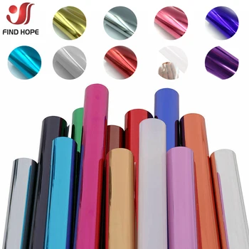 

Multcolor Metallic PET Heat Transfer Vinyl Cutter Film Iron On HTV T shirt Textiles Heat Press Craft Cricut Film DIY 50cm*100cm