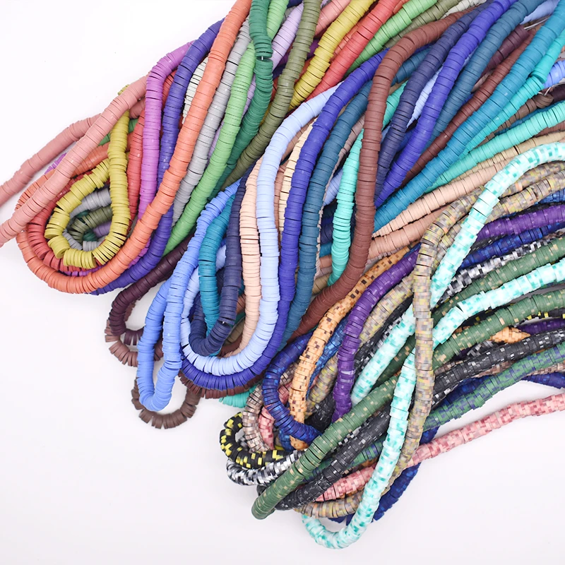 6mm Flat Round Polymer Clay Beads 350Pcs/Lot for Jewelry Making DIY Design Bracelet polymer clay beads