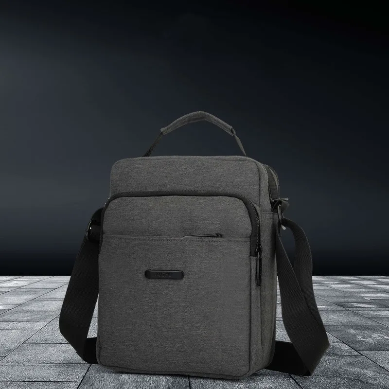 

2020 Men's Bag Nylon Shoulder Bag Small Waterproof Diagonal Bag Men's Black Zipper Business Bag Bolsos Mujer Sac A Main Modis
