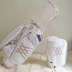 Sac de golf pour balle Standard, nouveau, à la mode, pour bonbons, chariot de Golf, trépied, sac de Golf, deux casquettes, rose 