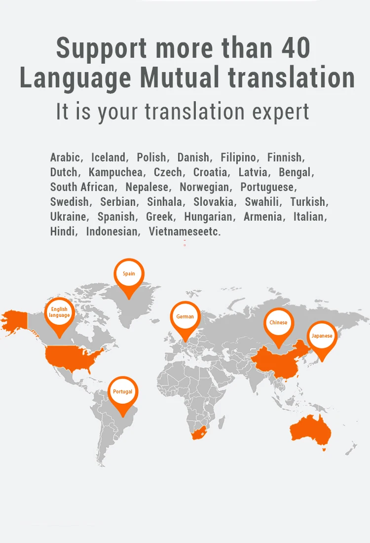 40 язык s умный переводчик многоязычный мгновенный голосовой переводчик портативный английский язык для обучения туристическому бизнесу