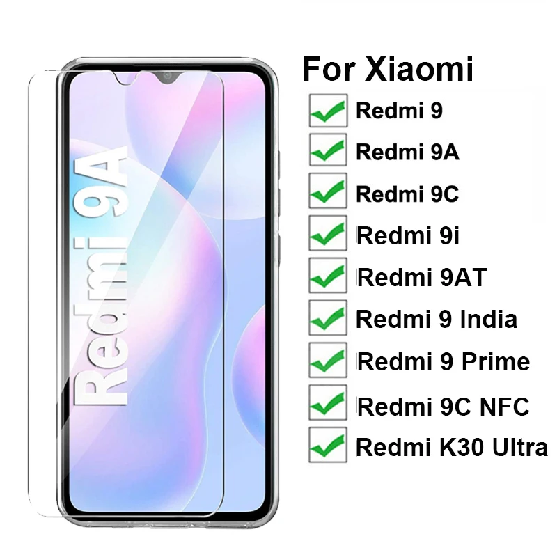 Закаленное стекло 9D для Xiaomi Redmi 9AT 9i 9C 9A 9 Индия/9 Prime/9C NFC Vidrio K30 Ultra защитная пленка |