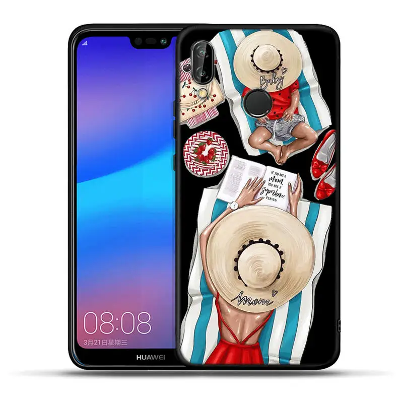 Для huawei Mate10 20 Lite Pro P9 P10 P20 P8 Lite P20 P30 Pro P Smart модный семейный супер мама и папа мальчик девочка чехол для телефона