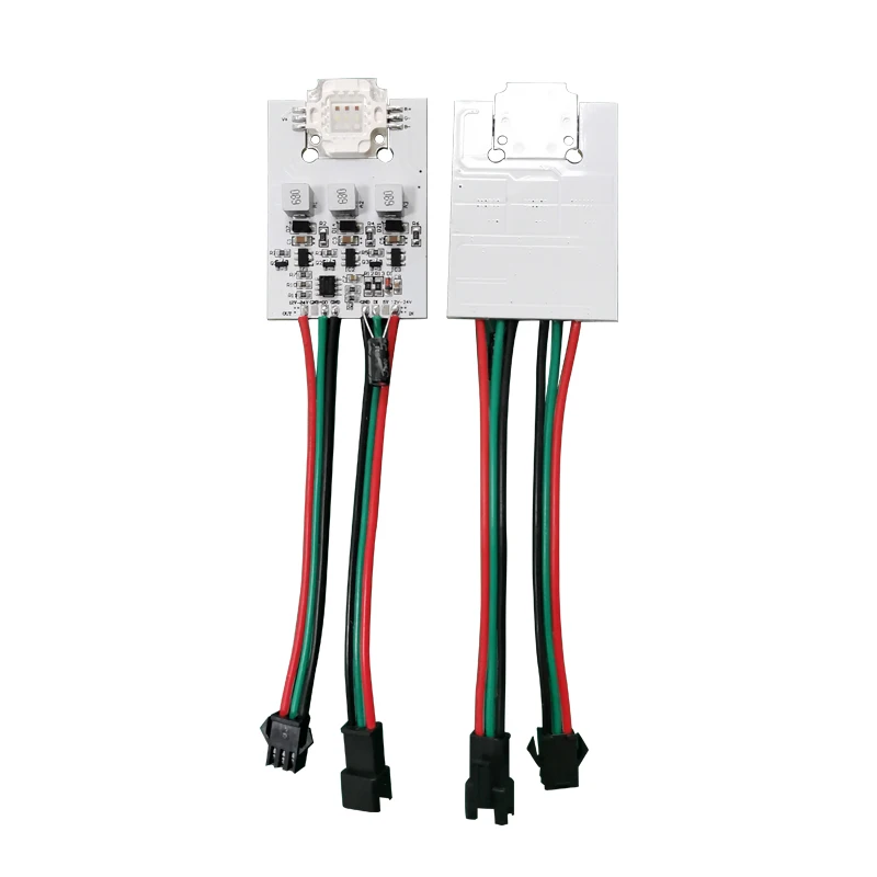WS2811 high power 3W/9W led full color pixel module , RGB addressable full color pixel floodlight DC12-24V