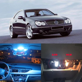 

16Pcs Canbus T10 W5W LED Car Interior Lights Kit For Mercedes Benz CLK-Class 2003-2008 Map Dome Glove Box Trunk Plate Lights