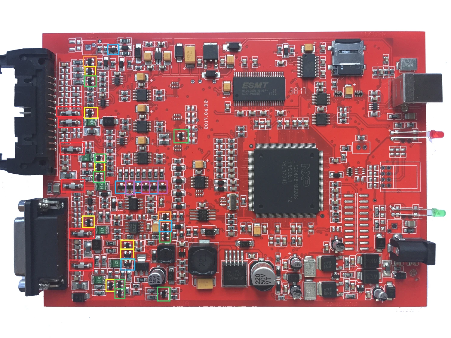 Инструмент Диагностический KESS V2 V2.47 V5.017 KTAG V2.25 V7.020 4 светодиодный EU Red ECM онлайн