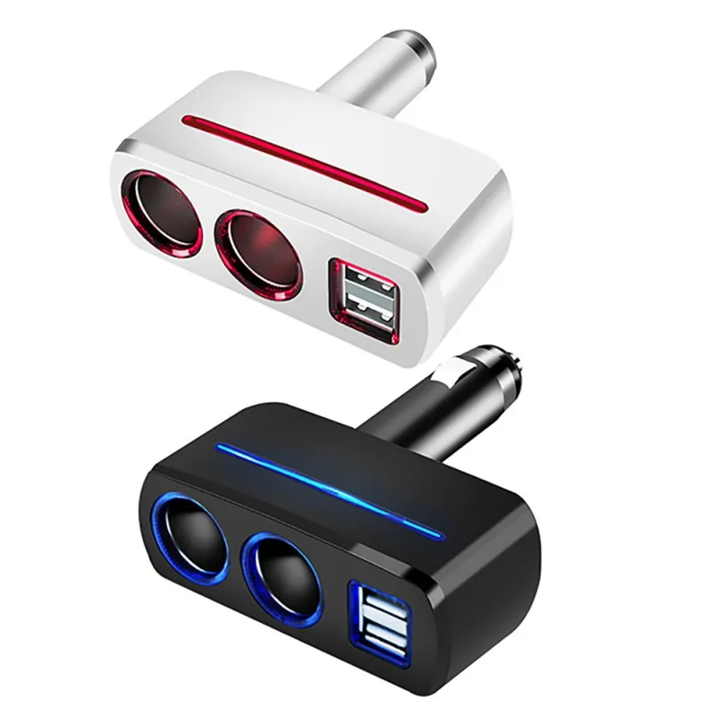 2 способа Авто прикуриватель двойной USB зарядное устройство розетка адаптер питания 3.1A 80 Вт разветвитель зарядное устройство DC12V/24 В
