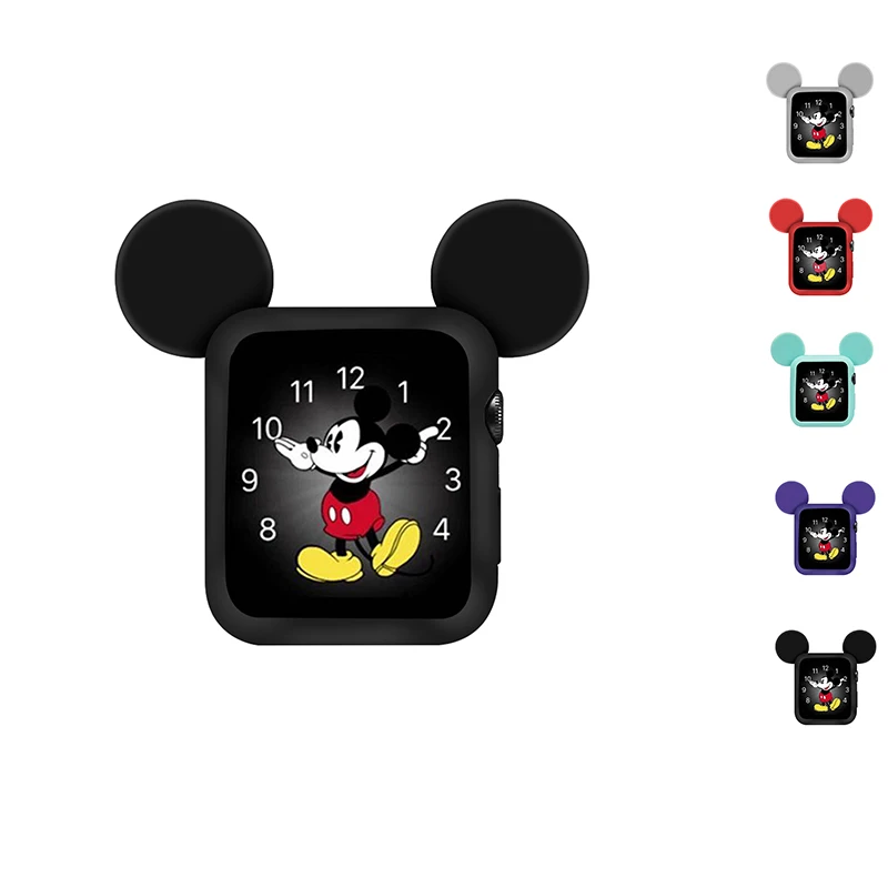 Чехол для часов Apple Watch 5 4 3 2 40 44 мм защитный чехол с микрофоном и мышкой Iwatch|Часы