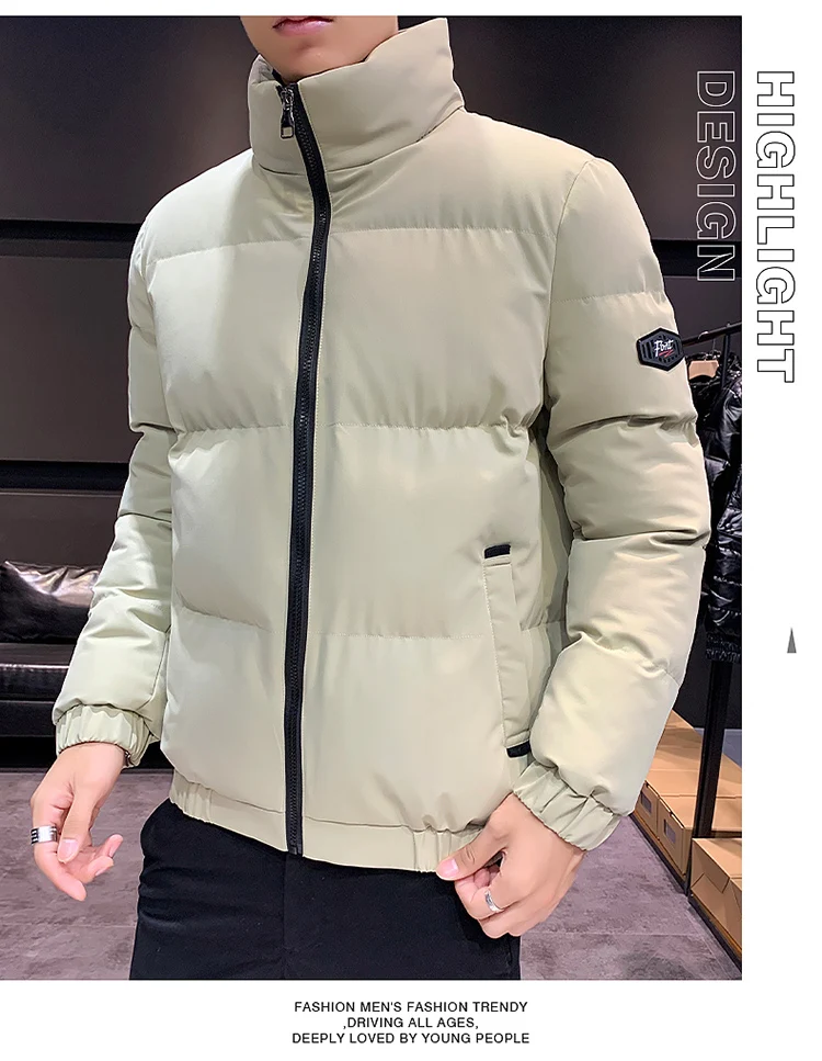 2021 new winter men's cotton-padded clothes casual cotton-padded clothes men's trend bread clothes street hip-hop men's jackets mens parka jacket