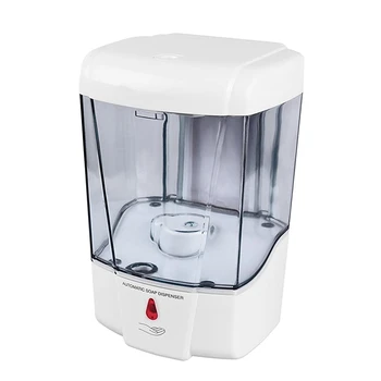 

Automatic Ir Sensor Soap Dispenser, 4Pcs 700Ml Wall Mounted Automatic Soap Dispenser with Press Free Hand Free Infrared