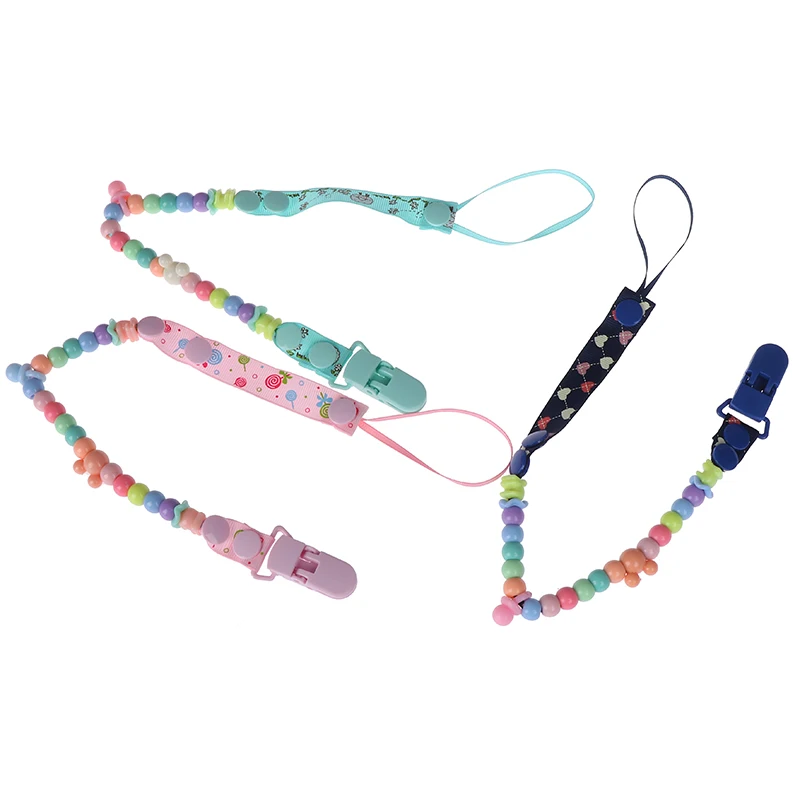 1pc baby pacifier clip chain newborn dummy pacifier chain clip holder