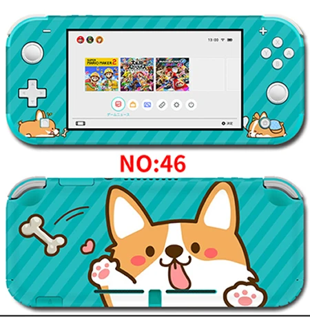 46Skins Высокое качество Защитная крышка наклейка виниловые наклейки для nintendo switch lite консоль цветная наклейка s - Цвет: 46Skins