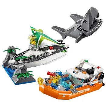 

Sailboat Rescue City Coast Guard 60168 Building Blocks Bricks Model toys for Childrens kid gift 206Pcs