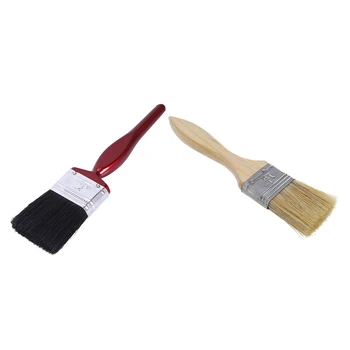 

6pcs Painter Artist Handle Paint Brush Painting Tool - 1pcs 2 Inch & 5pcs 1.5 Inch