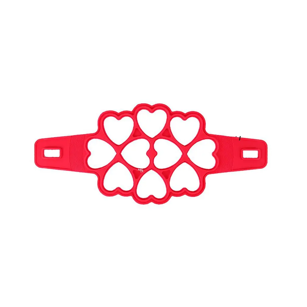 Heart shape Безопасные антипригарные инструменты для выпечки Силиконовые четыре отверстия Лепесток для вафель блинная форма для вафлей выпечки - Цвет: Heart shape