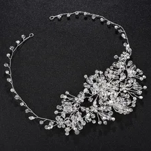 Свадебные туфли со стразами; повязки для волос Аксессуары свадебная тиара невесты лента-повязка на голову Хрустальное оголовье для новобрачных TS151
