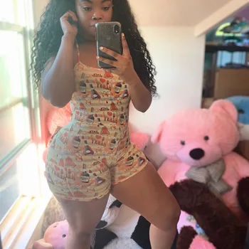 

New Sexy Women Bodysuit Sleeveless Deep V Neck Bodycon Stretch Leotard Bodysuit Button Short Romper Women Sleepwear Jumpsuit