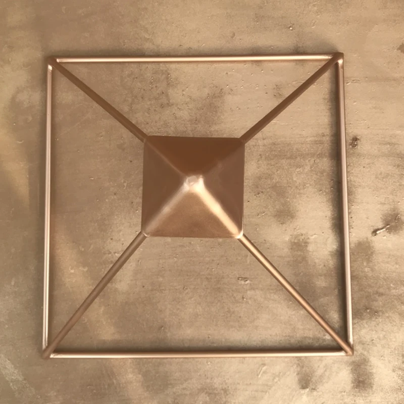 8.6inch Copper pyramid Giza Meditation Pyramid Bracket, Cosmic Energy Receiver Pyramid