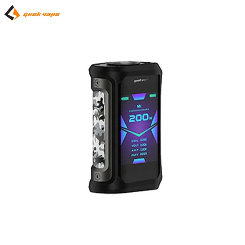 Geekvape Aegis X box mod 200 Вт как 2,0 чипсет водонепроницаемый Vape Mod fit Cerberus Tank с oled-экраном питание от 18650 бокс мод - Цвет: Gunmetal Camo