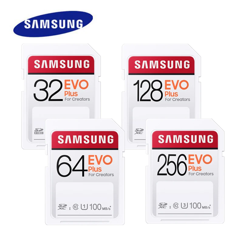 Samsung Evo/Pro Plus Scheda Di Memoria A Grandezza Naturale Microsd 32Gb 64Gb 128Gb 256Gb C10 V30 Uhs-I U3 Per Videocamera 4K E Fhd