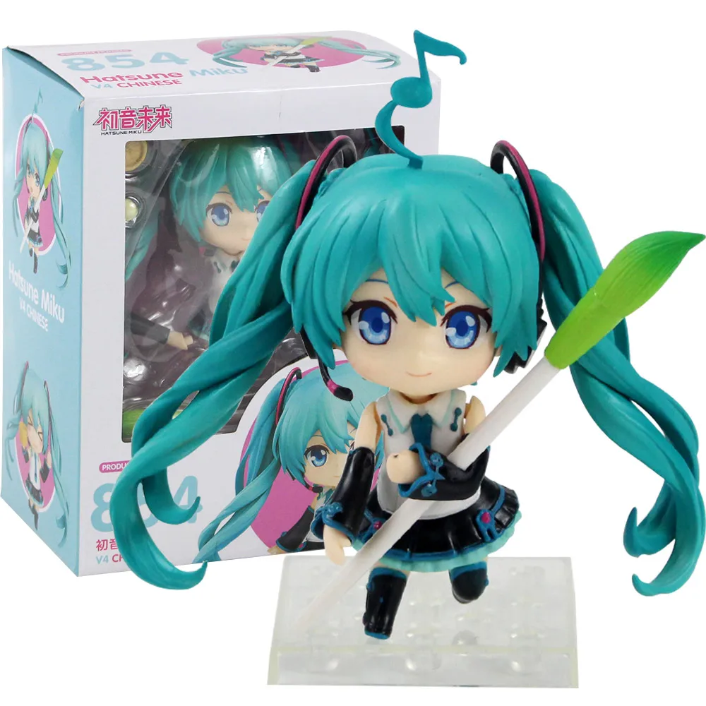 

Hatsune Miku Action Figure Nendoroid 854 Miku Hatsune Singing Anime Beauty Model Toys