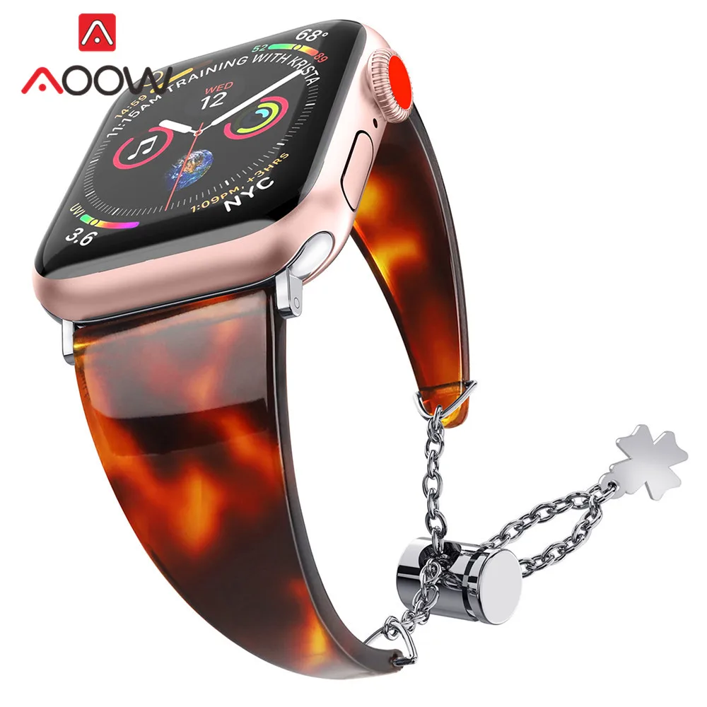 Водонепроницаемый резиновый ремешок для часов Apple Watch 40 мм 44 мм 38 мм 42 мм модный металлический Регулируемый Браслет ремешок для iwatch 4 3 2 1