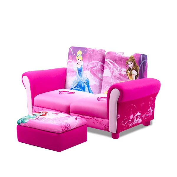 

Belle Princess Baby Chair Cartoon Three-piece Suite Group Close Store Function Children Sofa Kids Bedroom Pink Bean Bag Zitzak