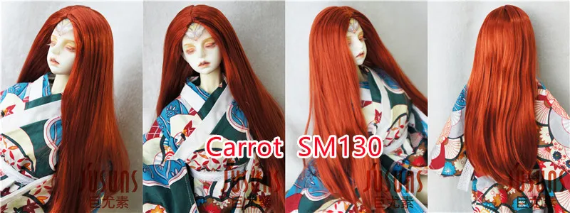 Jusuns Doll Wigs JD016 6-7inch 7-8' 8-9' Parting Long Straight Synthetic Mohair BJD Hair 1/6 1/4 1/3 YOSD MSD SD Accessories