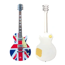 

International classic brand guitar, national flag pattern, quality accessories, solid wood, free delivery to home.