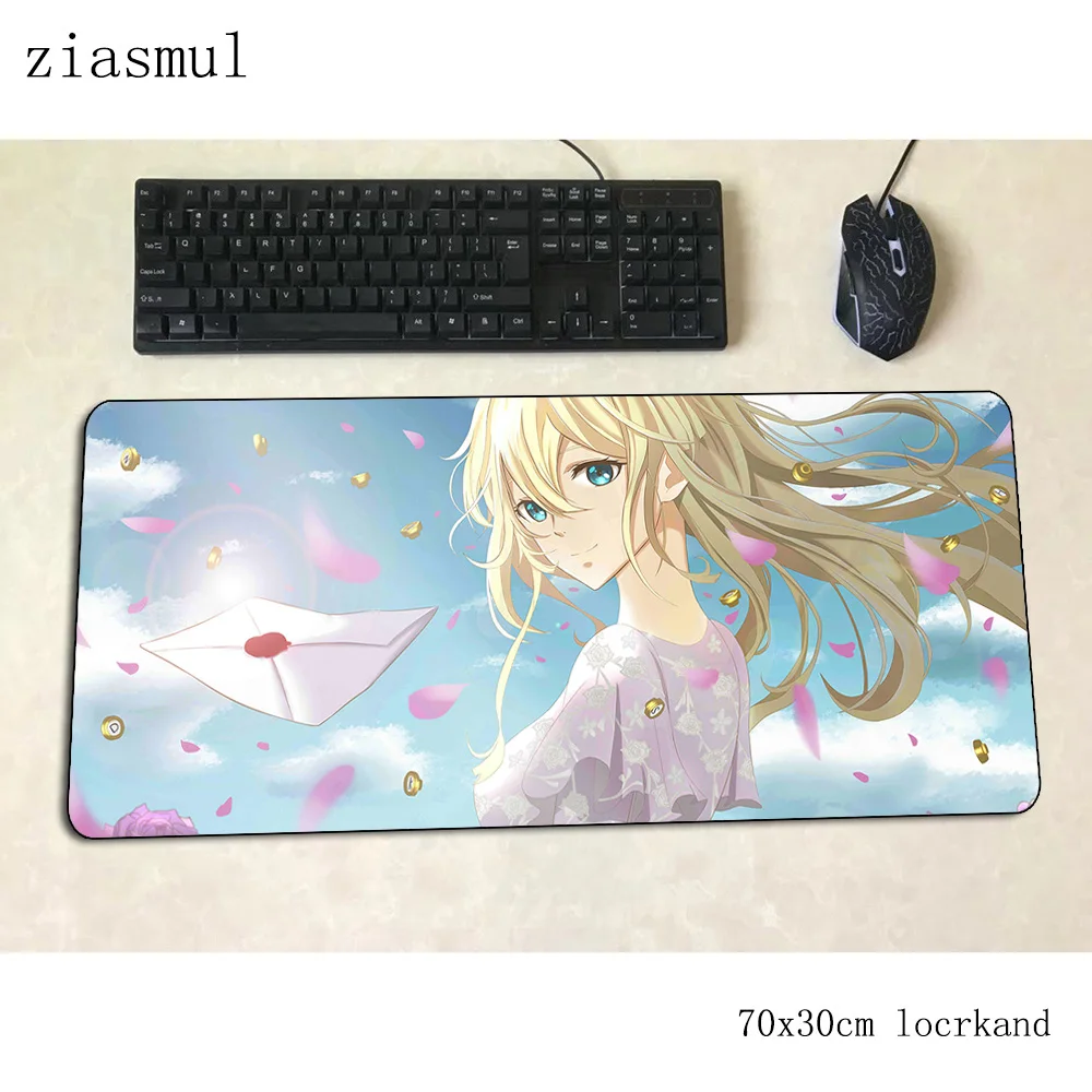 Violet evergarden коврики 700x300x3 мм Высококачественный игровой коврик для мыши большая клавиатура Коврик для мыши милый ноутбук аксессуары для геймеров коврик для мыши