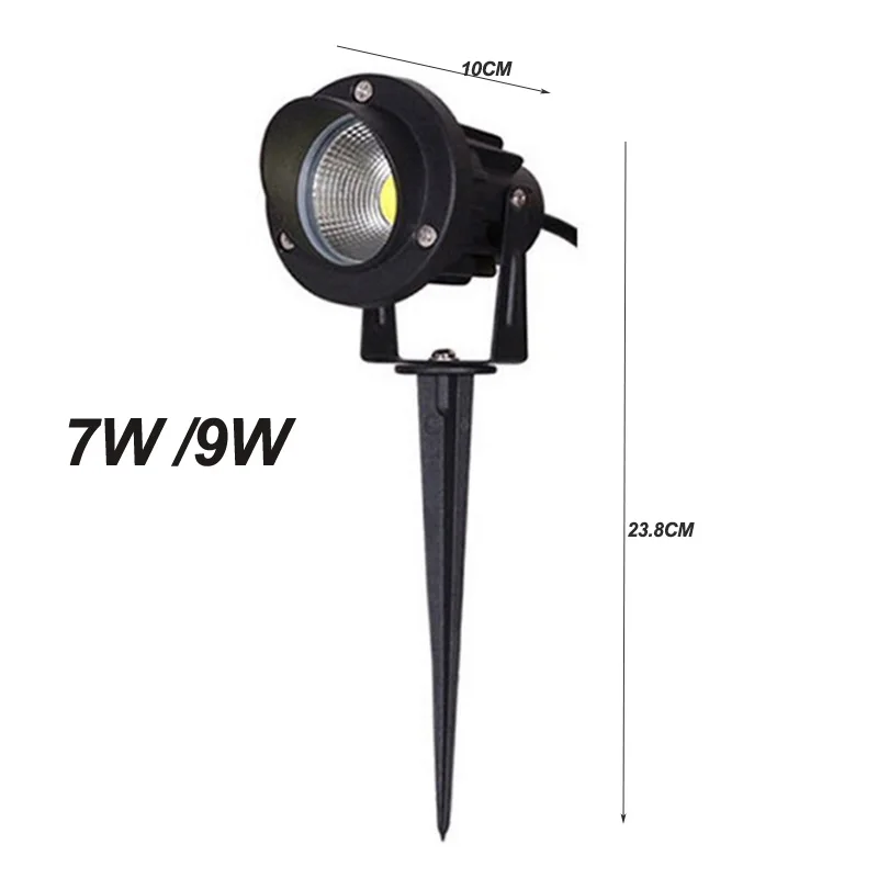 Светодиодный COB светильник для сада 3 Вт 5 12 лампа газона водонепроницаемый