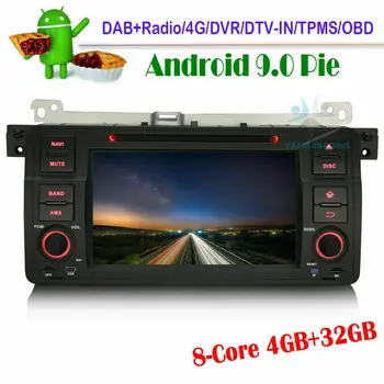 

Android 9.0 Car Radio Multimedia Player Stereo 8-Core DAB+DVD WIFI Bluetooth GPS SAT NAVI for BMW 3 Series E46 M3 Rover 75 MG ZT