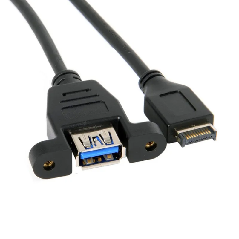 

Кабель-удлинитель с передней панелью «папа»-«папа» USB 3,1 типа «мама», 50 см