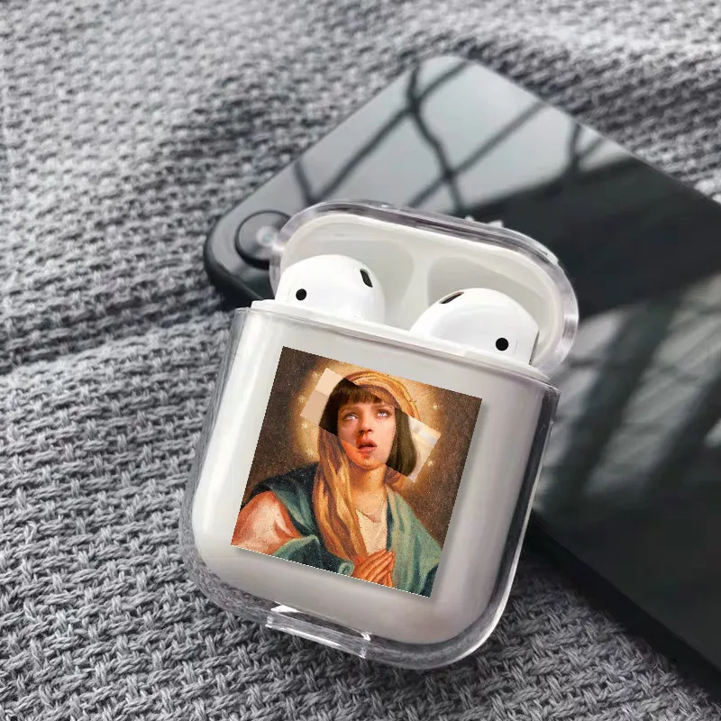 Чехол для наушников Ван Гог Мона Лиза для Apple iPhone, зарядная коробка для AirPods Pro, жесткий прозрачный защитный чехол, аксессуары - Цвет: 18