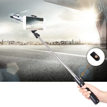 

Hot Sale Bluetooth Extendable Selfie Stick Tripod with Detachable Wireless Remote for iPhone Samsung