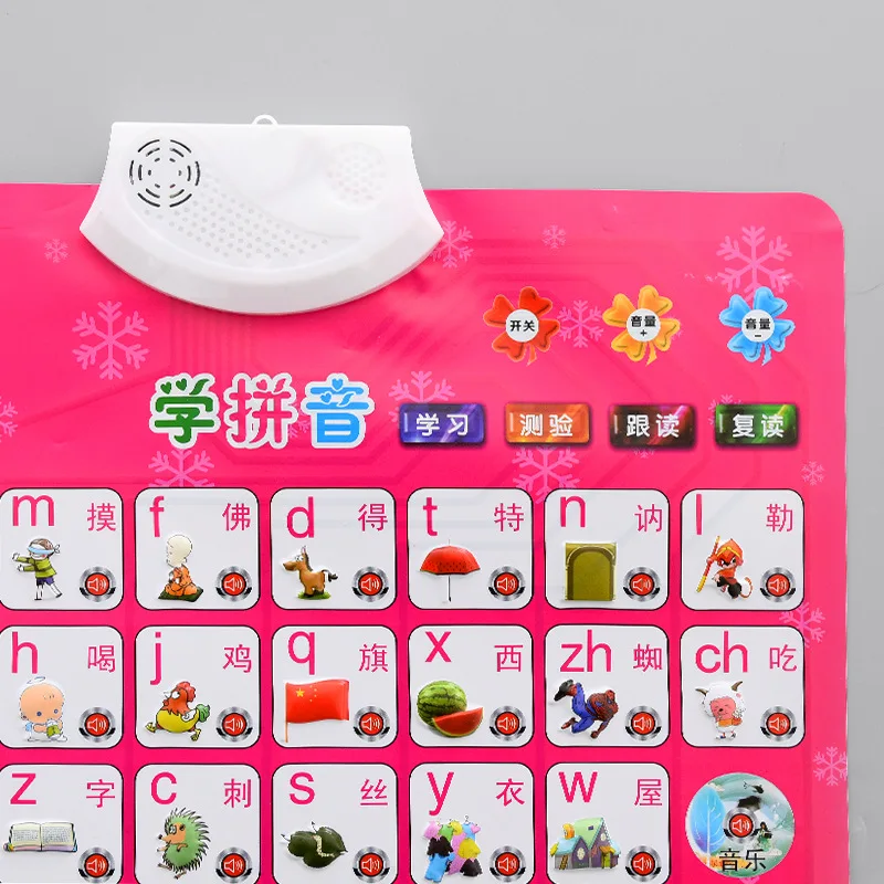 

Children Early Education Audio Chart Voice Read Sound Making Hanging Painting Baby Pinyin with Pictures Reading CHILDREN'S Cogni