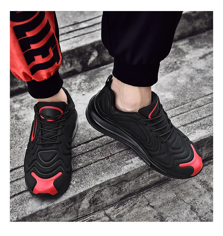 Мужская и женская спортивная Брендовая обувь для бега с воздушной подушкой, спортивные кроссовки, мужские удобные спортивные кроссовки, черные и белые беговые кроссовки