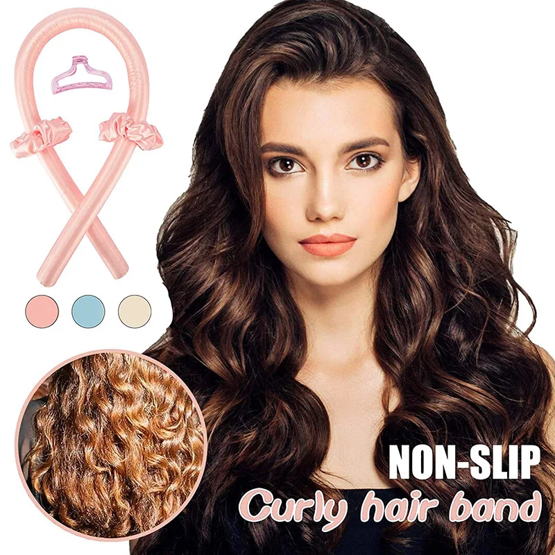 Heatless Curling Rod Headband Lazy Curler Silk Curling Ribbon Silk Heatless Hair Make Hair Soft