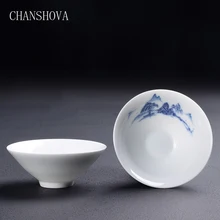CHANSHOVA, одна чашка, имитация керамики, ручная роспись, ведро, чайный набор кунг-фу, маленькая чашка, керамические чашки, чайные чашки, Китай, чайная чашка