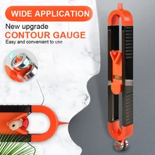 

Profile Scribing Ruler Contour Gauge Carpenter's Measuring and Taking Gauge Shaper Irregular Radian Ruler Woodworking Tool