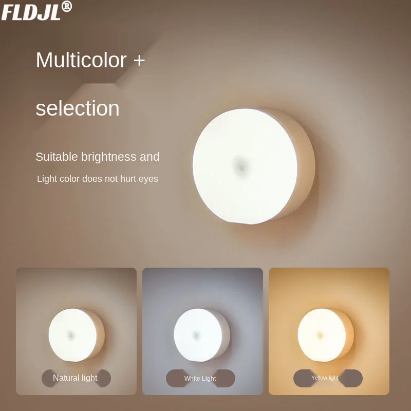 Touch Sensor Eye Protection Small Night Light Student Dormitory Filled with Dual-use Wireless Adsorption Led Atmosphere Lamp | Лампы и