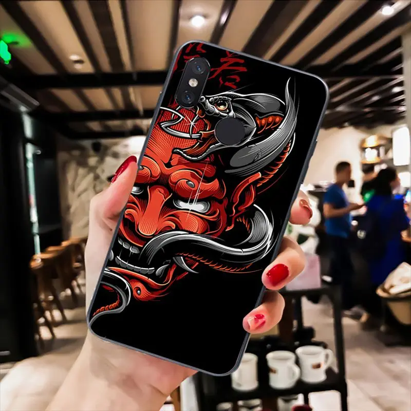 Japanese samurai oni mask