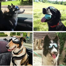 Солнечные очки для собак, противотуманные водонепроницаемые очки с регулируемым ремешком JAN88