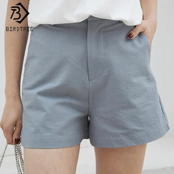 

2020 Summer New Arrival Women's Korean Style Solid Shorts Pockets Button Fly Casual Hot Shorts All Match B03603K
