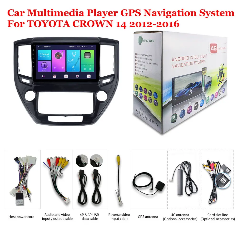 

Автомагнитола 2DIN для TOYOTA CROWN14 2012-2016, мультимедийный проигрыватель на Android, радиоприемник с 10-дюймовым экраном, стереосистема DSP с GPS-навигацие...