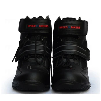

Men's Profession Motorcycle boots ankle motocross racing boots Microfiber leather off road Motorboats Motorcycle shoes