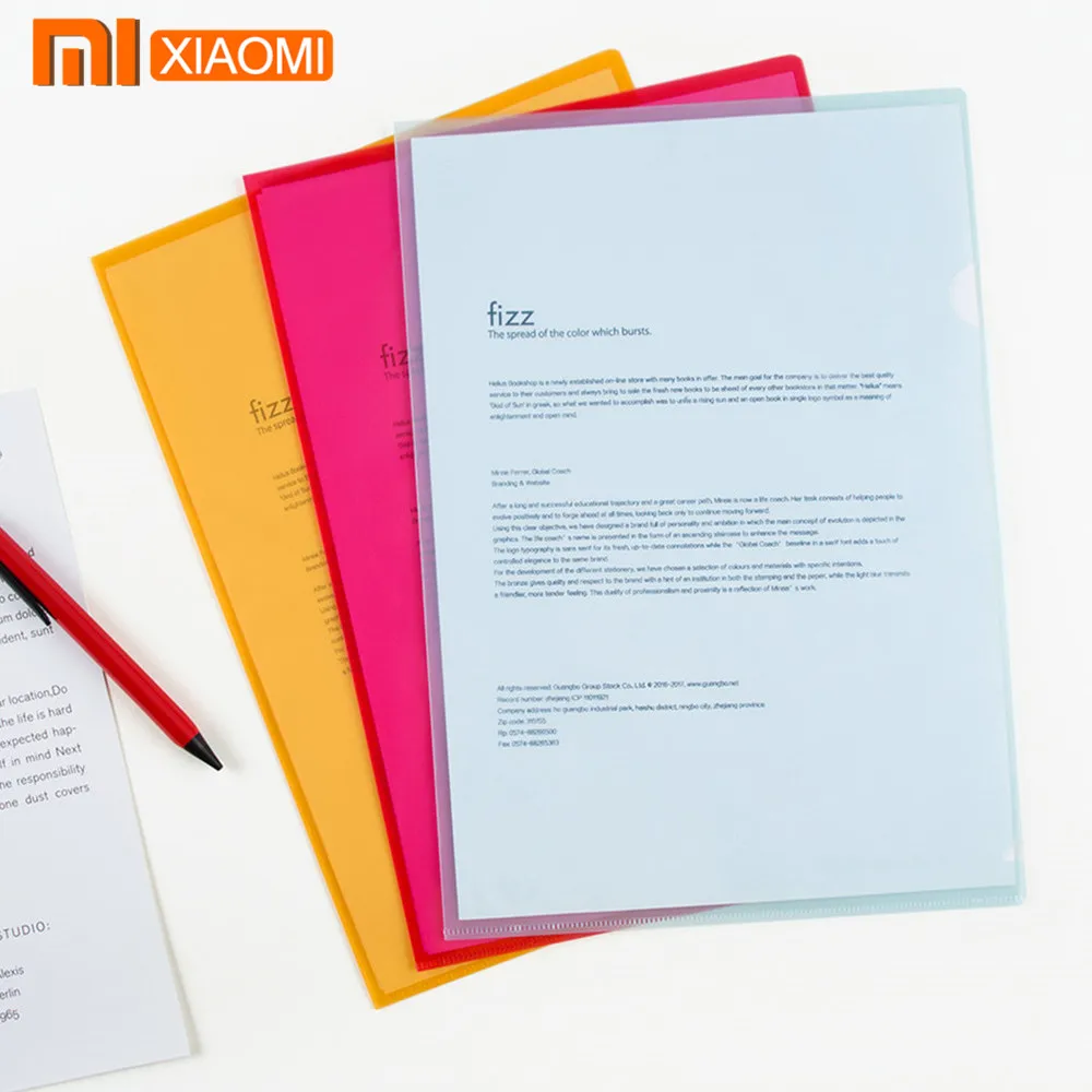 В наличии Xiaomi Fizz офисные принадлежности A4 Прозрачные продукты для | Отзывы и видеообзор