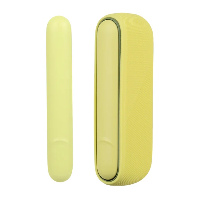 For IQOS ILUMA ONE E-cigarette Soft Silicone Protective Sleeve Case  Drop-proof Storage Cover - Yellow Wholesale