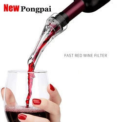 2Pcs Portable Wine Decanter Red Wine Aerating Pourer Spout Decanter Wine Aerator Quick Aerating Pouring Tool Bar Accessories